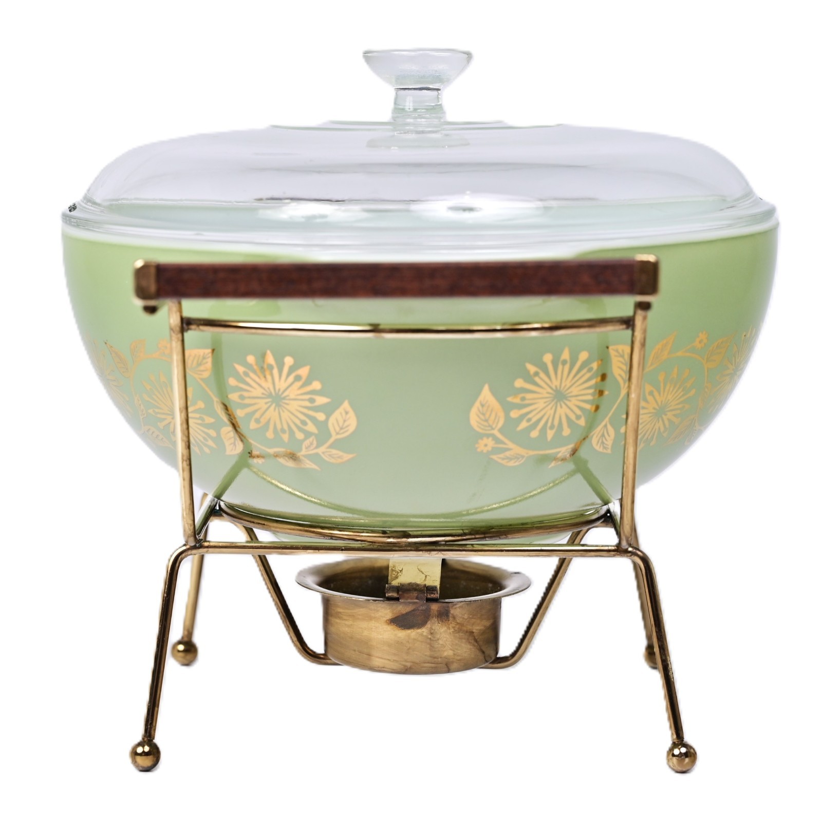PYREX Medallion Cinderella Promo Original Vintage Signed Casserole Bowl & Warmer