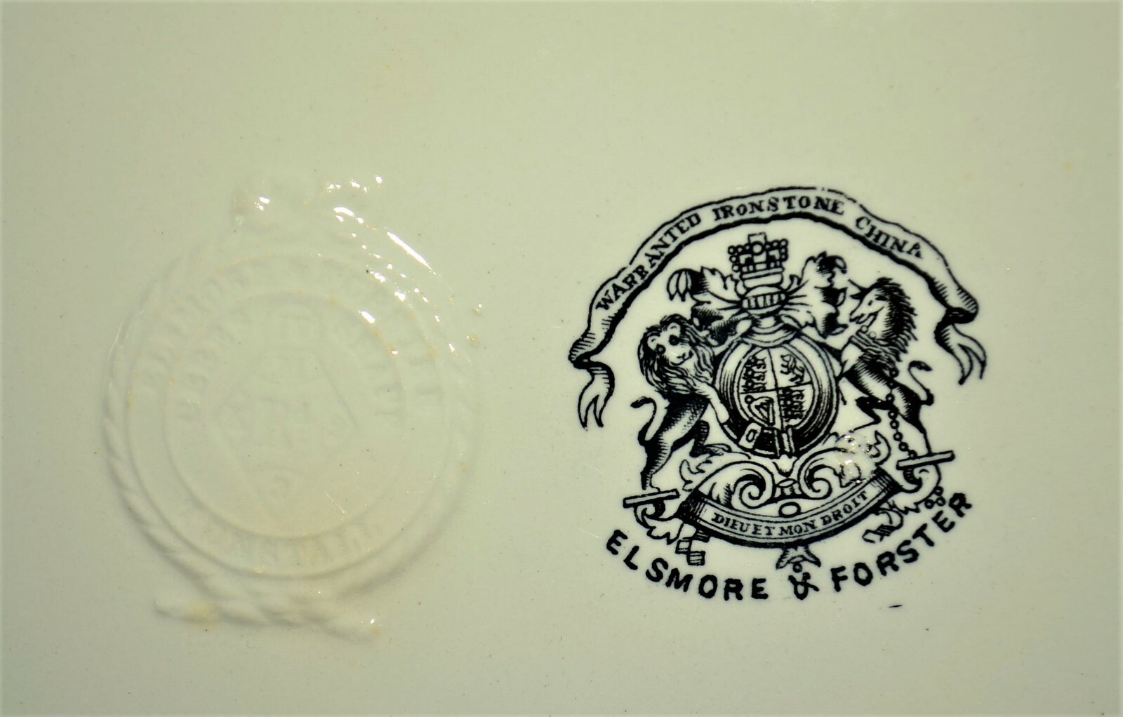 Antique Original Porcelain Ironstone Elsmore & Forster Ceres Wheat Tureen Bowl