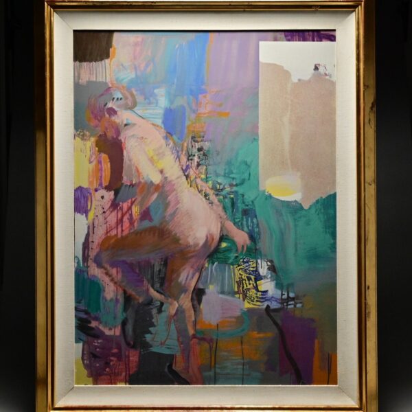 WEILIANG ZHAO Original Vintage Signed Full Figure Female Portrait Giclee Print