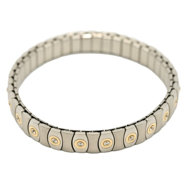 SPEIDEL Vintage Original Signed 14k Gold & Stainless Designer Estate Bracelet