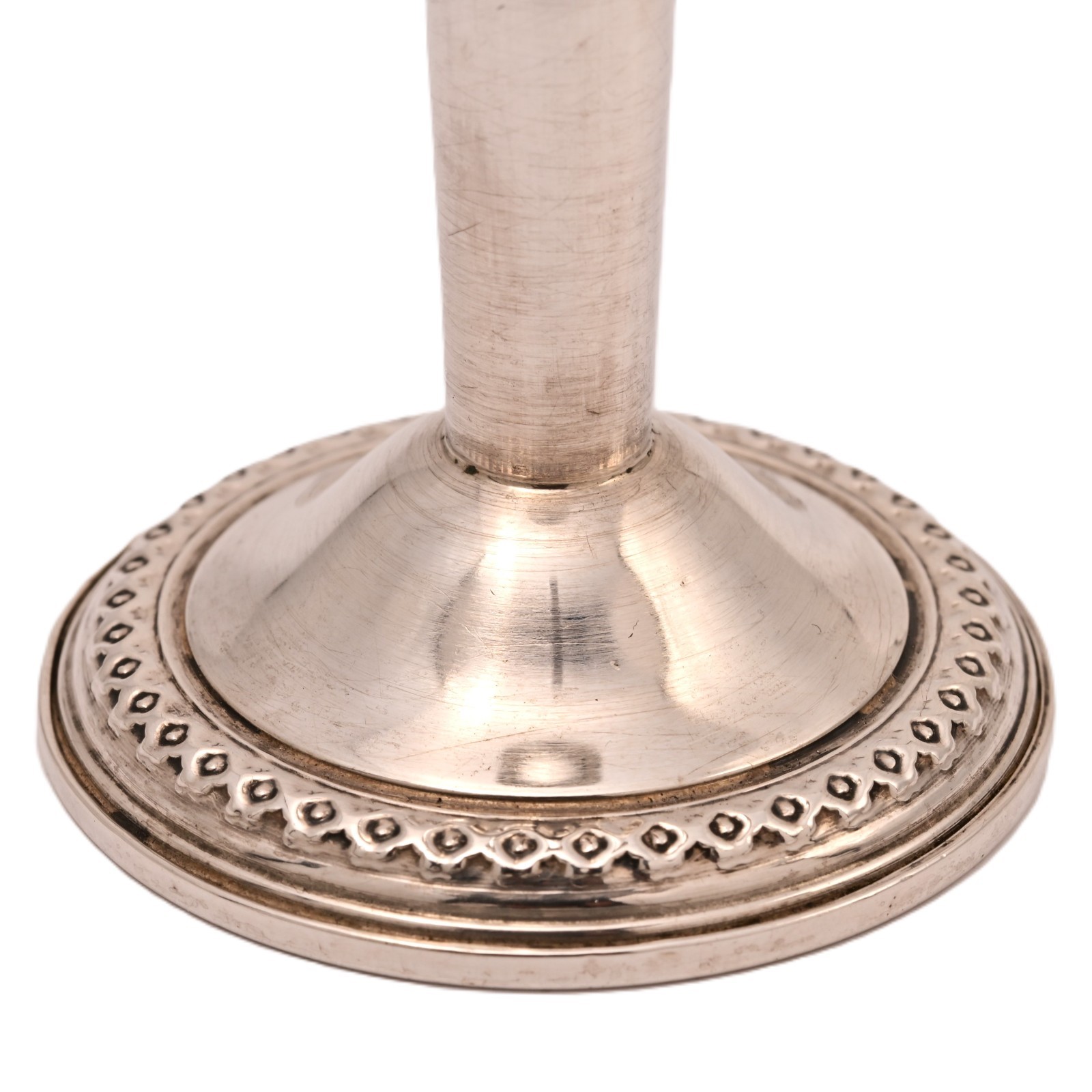 ROGERS Antique Original Vintage Signed Weighted Sterling Silver Single Stem Vase