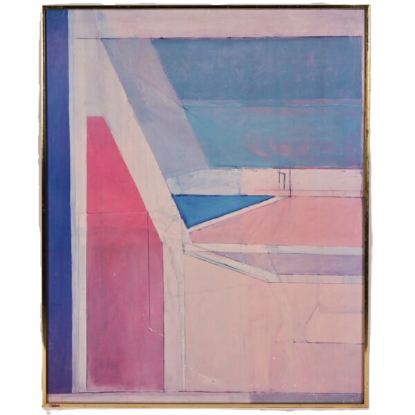 RICHARD DIEBENKORN Original Vintage Geometric Abstract Ocean Park Lithograph