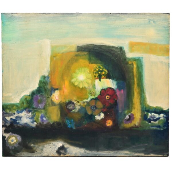 FREDERICK SPRAGUE Original Vintage Signed Floral Still Life Portrait Painting