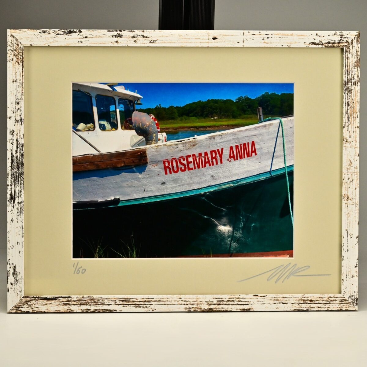MICHAEL RAY Original Vintage Signed LI Seascape Fishing Boat Photograph Print