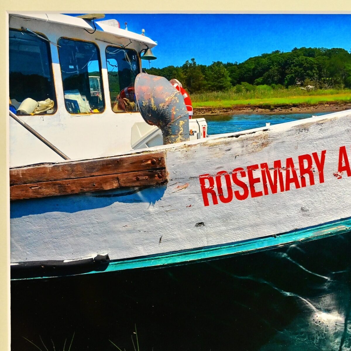 MICHAEL RAY Original Vintage Signed LI Seascape Fishing Boat Photograph Print