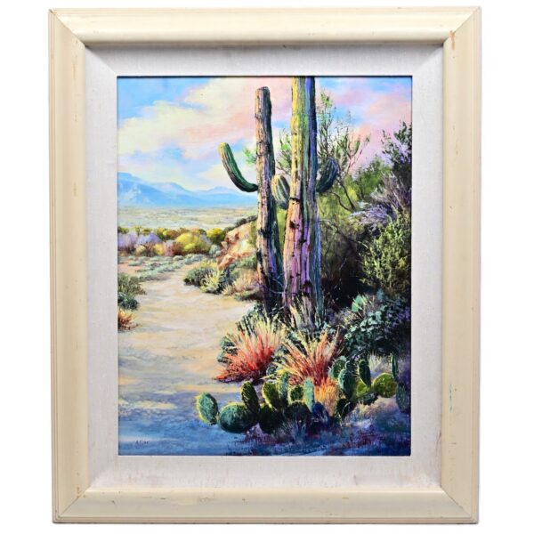 DILLIE THOMAS Original Vintage Signed Mountain Cactus Landscape AP Giclee Print