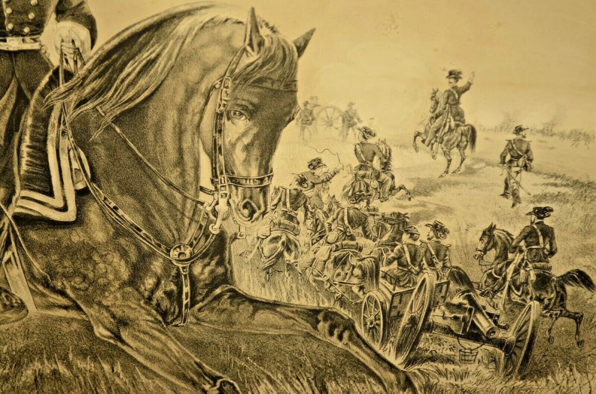 CHARLES MAGNUS Original Military Battle Portrait Landscape Civil War Lithograph