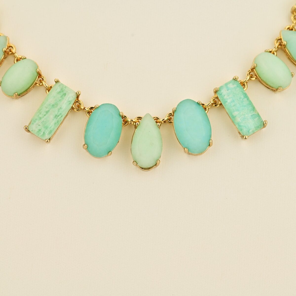 KATE SPADE Vintage Original Designer Sea Stone Sparkle Gemstone Estate Necklace