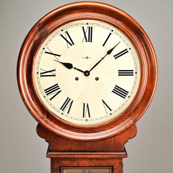 HOWARD MILLER Original Vintage Signed Tall Chiming Striking Regulator Wall Clock