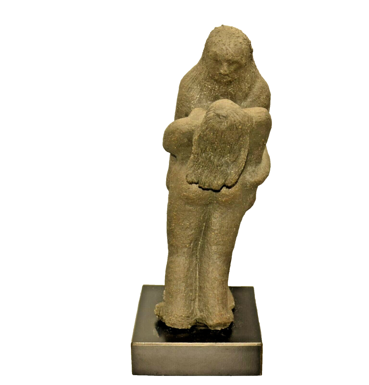 MARGIE Original Vintage Signed Figural Terracotta Sculpture Portrait Statue Bust
