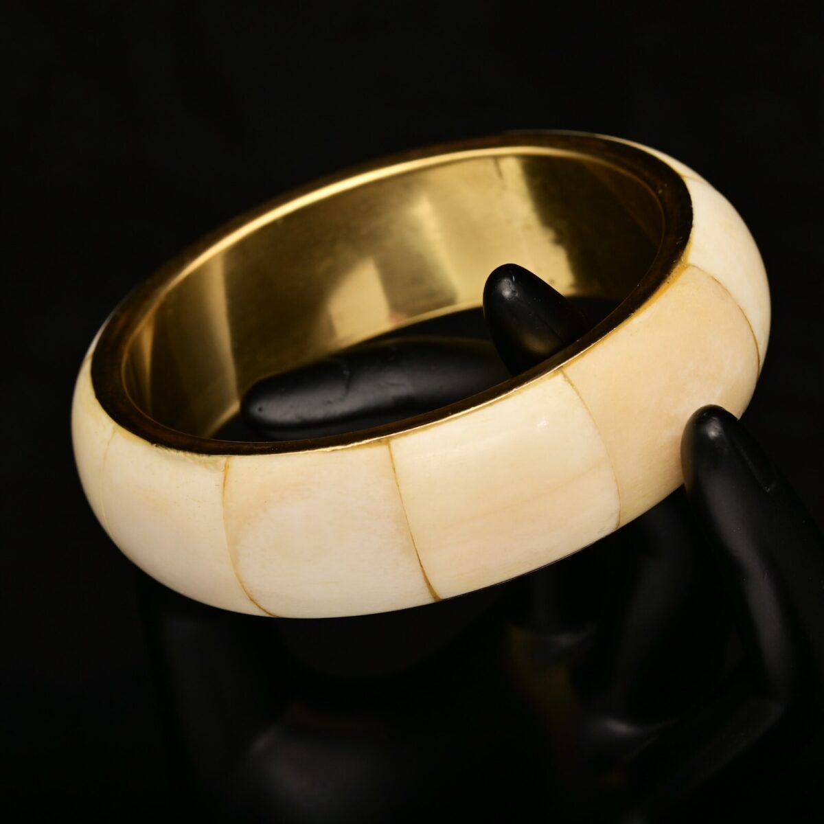 Vintage Original Mother of Pearl Abalone Oyster Shell Inlay Estate Find Bracelet