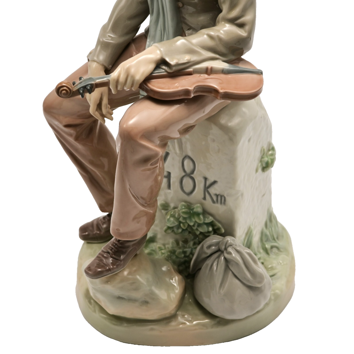 LLADRO Original Vintage Artist Signed Violin Musician Porcelain Figurine Statue