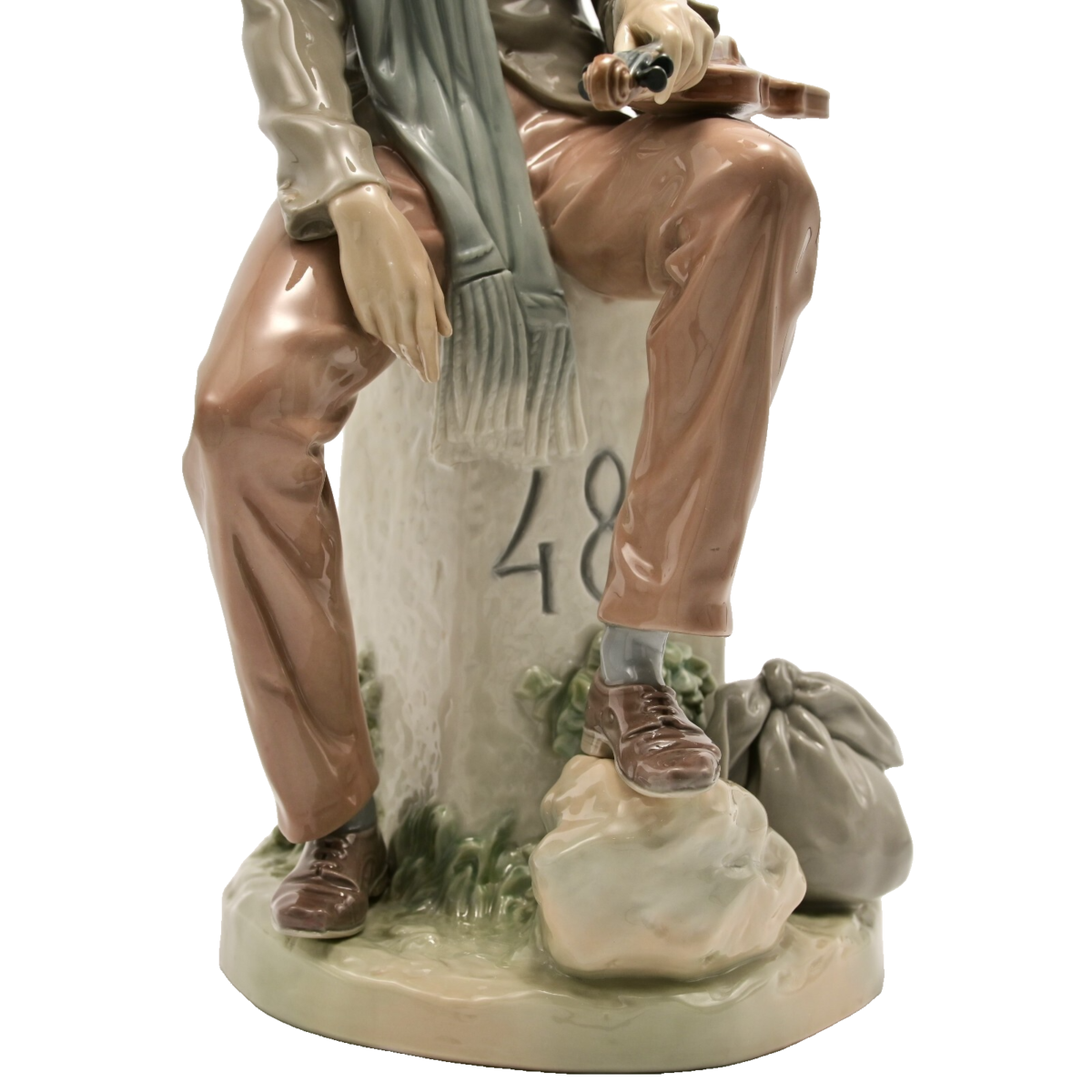 LLADRO Original Vintage Artist Signed Violin Musician Porcelain Figurine Statue