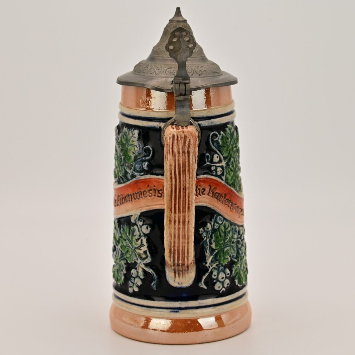 NIMM Original Vintage Signed West Germany Ceramic Hand Painted Glazed Beer Stein